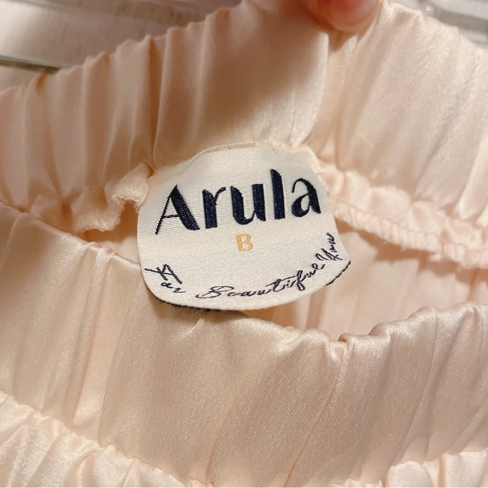 NWT Arula Elegant Cream Pleated Skirt - Picture 6 of 7